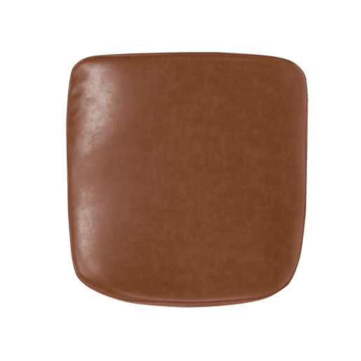 Cadeira de jantar YORKVILLE Pele sintética Castanho dourado