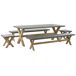 Beliani Conjunto de comedor OLBIA Beliani Conjunto de comedor OLBIA Gris
