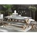 Beliani Conjunto de comedor OLBIA Beliani Conjunto de comedor OLBIA Gris