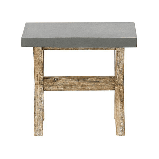 Conjunto de refeições de de jardim com bancos e tamboretes 8 lugares OLBIA Betão Cinzento
