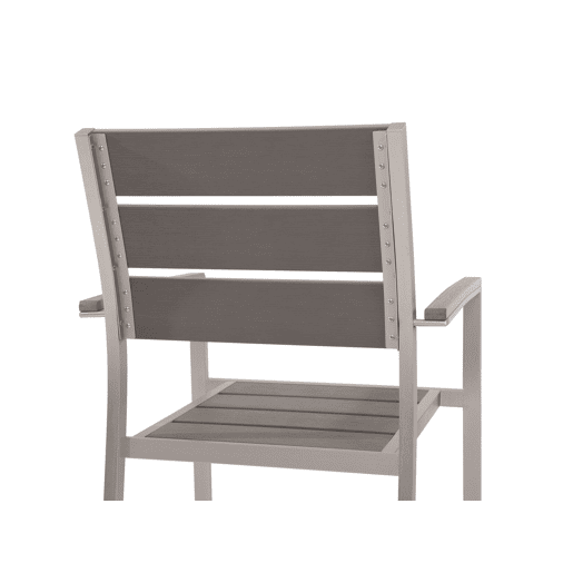 Conjunto de 6 cadeiras de jardim VERNIO Cinzento