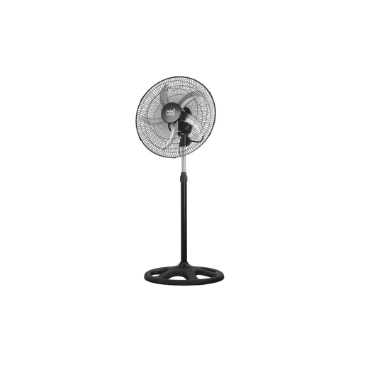 Ventoinha de chão em metal preto série reforçada 55cm