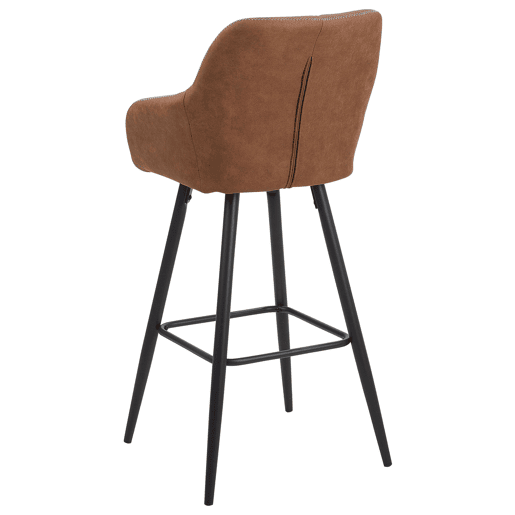 Conjunto de 2 bancos de bar DARIEN Castanho dourado