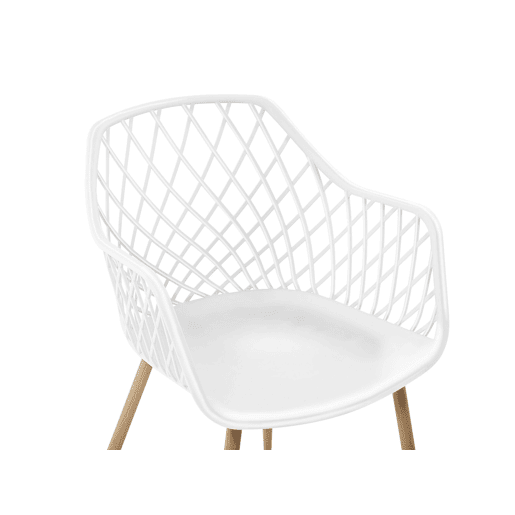 Conjunto de 2 cadeiras de jantar NASHUA Branco Conjunto de 2 cadeiras de jantar NASHUA Branco