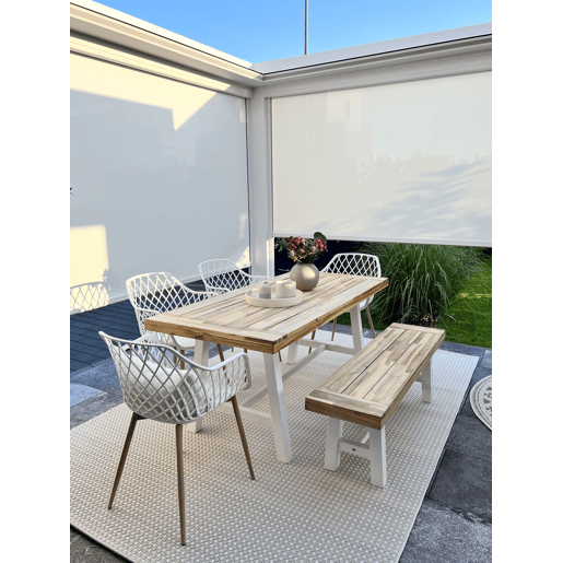 Conjunto de 2 cadeiras de jantar NASHUA Branco Conjunto de 2 cadeiras de jantar NASHUA Branco