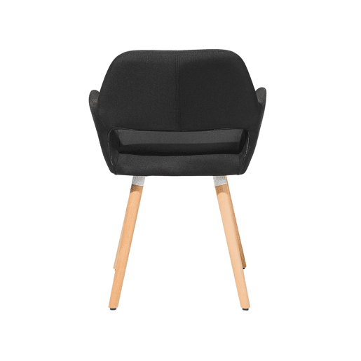 Conjunto de 2 cadeiras de jantar CHICAGO Tecido Preto