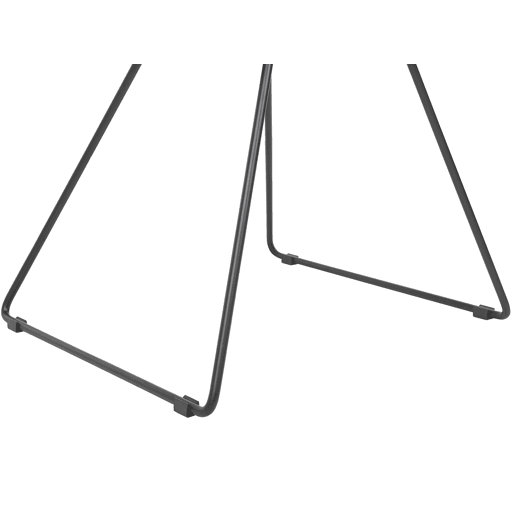 Conjunto de 2 cadeiras de jantar HARLAN Metal Preto