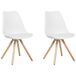 Beliani Silla de comedor DAKOTA Beliani Silla de comedor DAKOTA Blanco