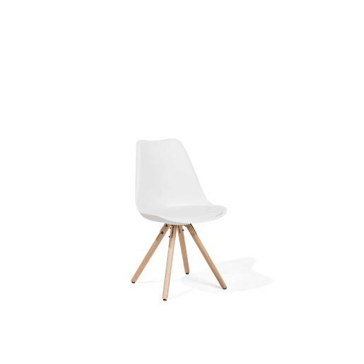 Conjunto de 2 cadeiras de jantar DAKOTA Branco Conjunto de 2 cadeiras de jantar DAKOTA Branco