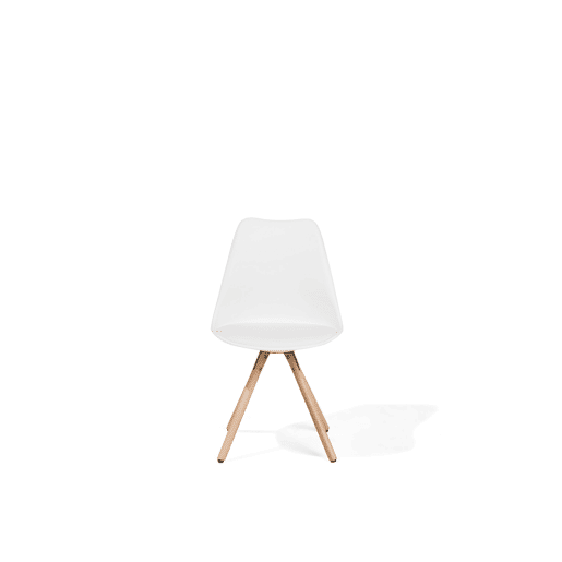 Conjunto de 2 cadeiras de jantar DAKOTA Branco Conjunto de 2 cadeiras de jantar DAKOTA Branco