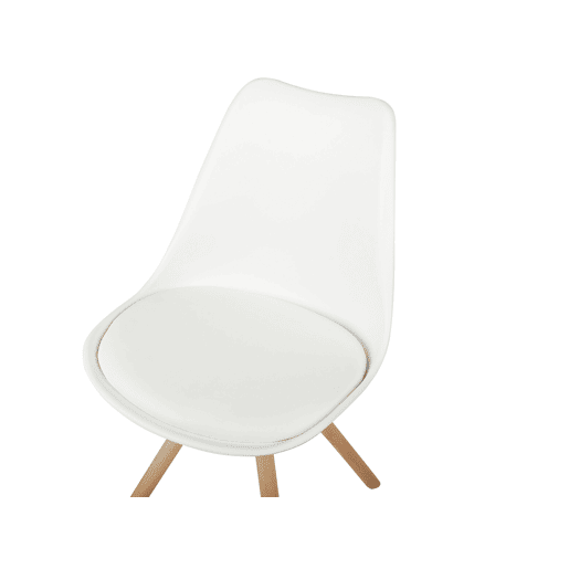 Conjunto de 2 cadeiras de jantar DAKOTA Branco Conjunto de 2 cadeiras de jantar DAKOTA Branco
