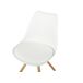Beliani Silla de comedor DAKOTA Beliani Silla de comedor DAKOTA Blanco