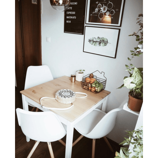 Conjunto de 2 cadeiras de jantar DAKOTA Branco Conjunto de 2 cadeiras de jantar DAKOTA Branco