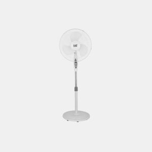 Ventoinha de pé metálica cor branca série bise 43cm