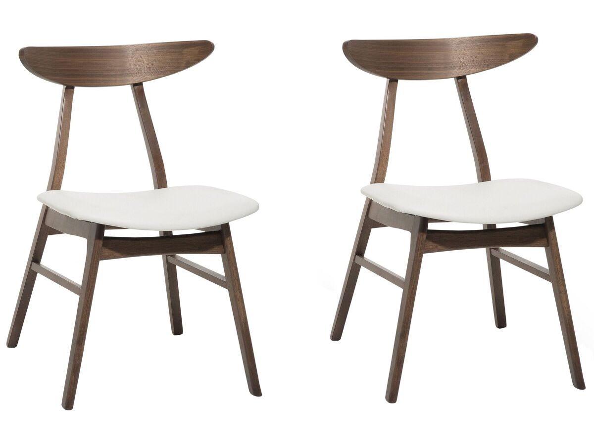 Beliani Silla de comedor LYNN Blanco