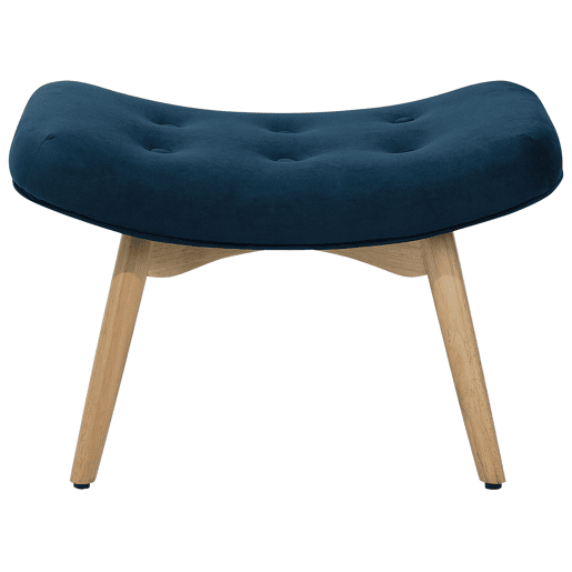 Poltrona com braços VEJLE Veludo Azul escuro Poltrona com braços VEJLE Veludo Azul escuro