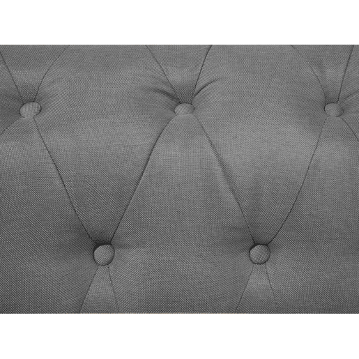 Poltrona CHESTERFIELD Tecido Cinzento claro Poltrona CHESTERFIELD Tecido Cinzento claro