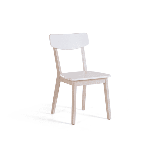 Conjunto de 2 cadeiras de jantar SANTOS Branco