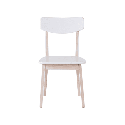 Conjunto de 2 cadeiras de jantar SANTOS Branco