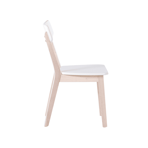 Conjunto de 2 cadeiras de jantar SANTOS Branco