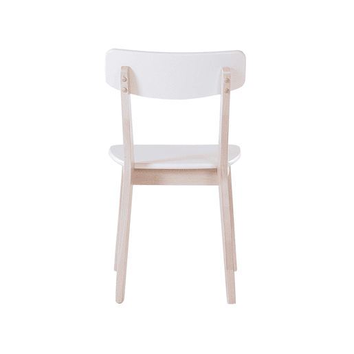 Conjunto de 2 cadeiras de jantar SANTOS Branco