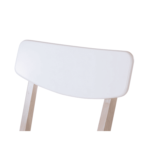 Conjunto de 2 cadeiras de jantar SANTOS Branco
