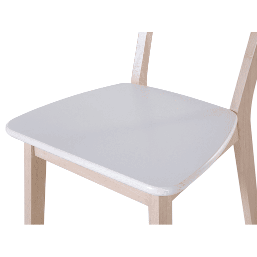Conjunto de 2 cadeiras de jantar SANTOS Branco