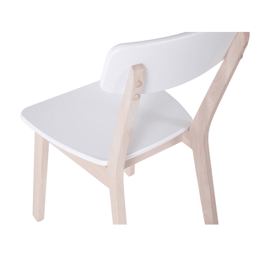 Conjunto de 2 cadeiras de jantar SANTOS Branco