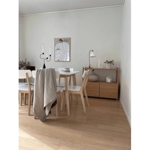 Conjunto de 2 cadeiras de jantar SANTOS Branco