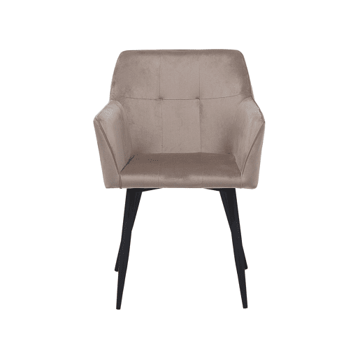Conjunto de 2 cadeiras de jantar JASMIN Veludo Taupe
