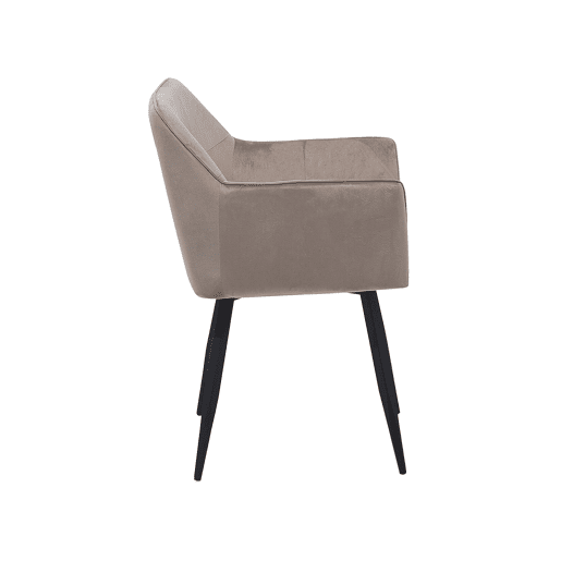 Conjunto de 2 cadeiras de jantar JASMIN Veludo Taupe