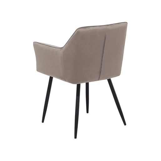 Conjunto de 2 cadeiras de jantar JASMIN Veludo Taupe