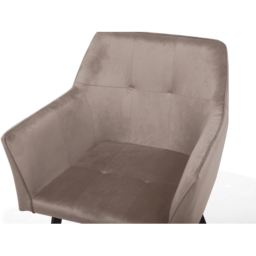 Conjunto de 2 cadeiras de jantar JASMIN Veludo Taupe