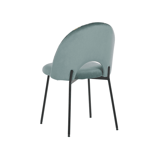 Conjunto de 2 cadeiras de jantar COVELO Veludo Verde menta
