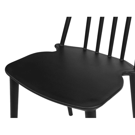 Conjunto de 2 cadeiras de jantar VENTNOR Preto Conjunto de 2 cadeiras de jantar VENTNOR Preto