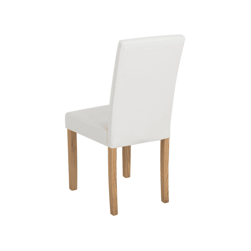 Conjunto de 2 cadeiras de jantar BROADWAY Pele sintética Branco