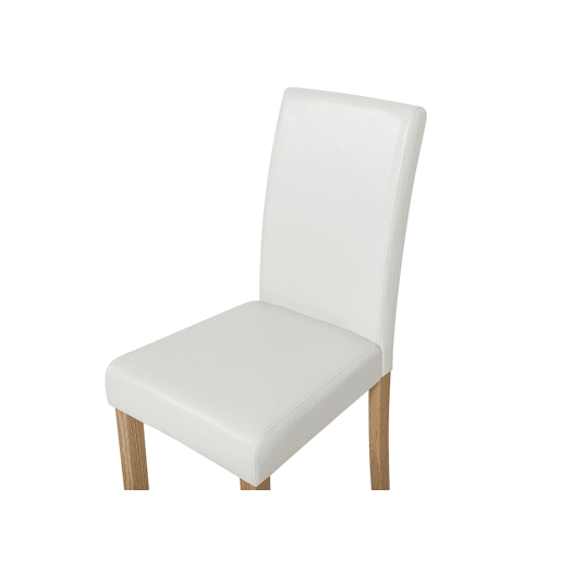 Conjunto de 2 cadeiras de jantar BROADWAY Pele sintética Branco