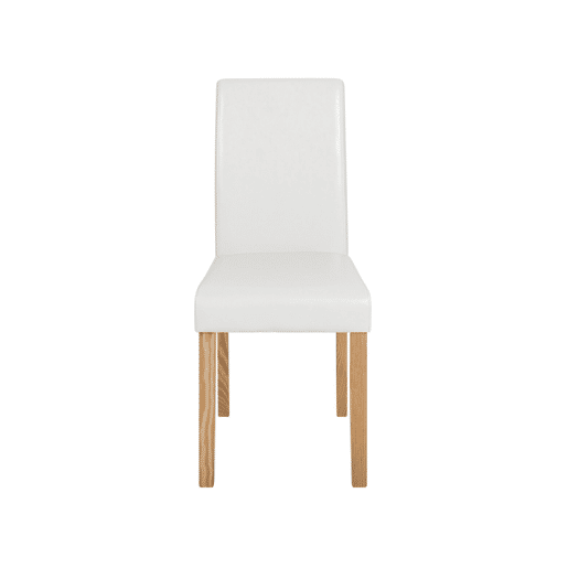 Conjunto de 2 cadeiras de jantar BROADWAY Pele sintética Branco