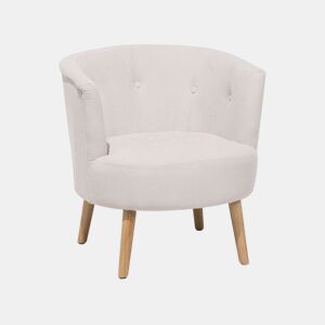 Poltrona ODENZEN Tecido Branco creme