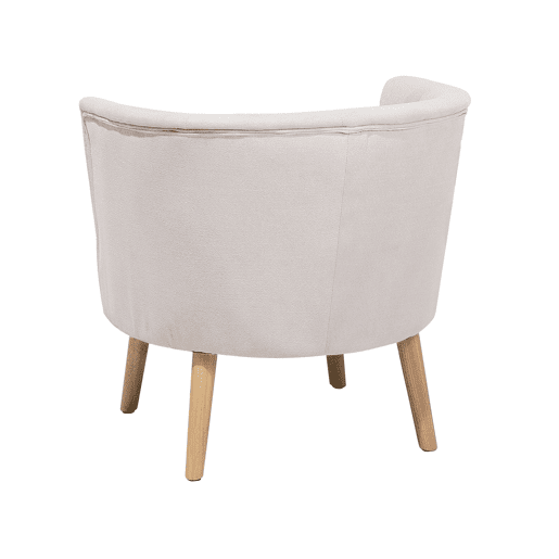 Poltrona ODENZEN Tecido Branco creme