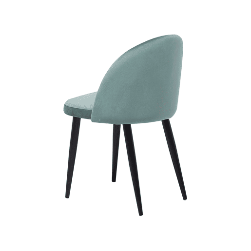 Conjunto de 2 cadeiras de jantar VISALIA Veludo Verde menta