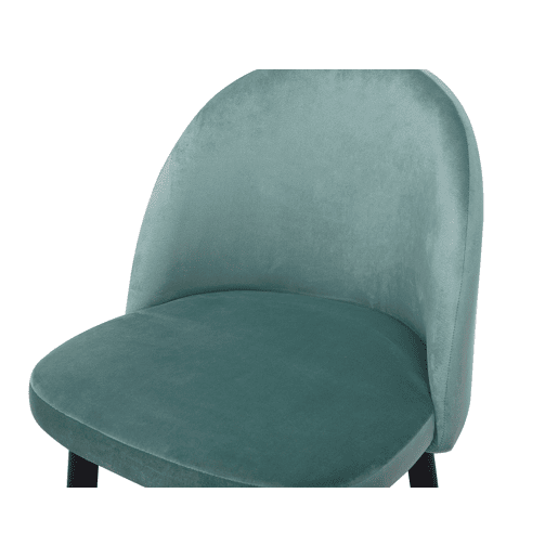 Conjunto de 2 cadeiras de jantar VISALIA Veludo Verde menta