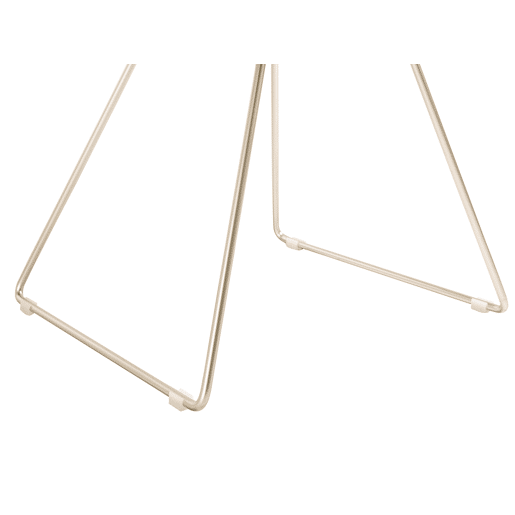 Conjunto de 2 cadeiras de jantar HARLAN Metal Dourado