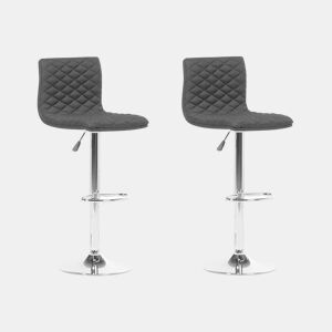 Conjunto de 2 bancos de bar ORLANDO Preto