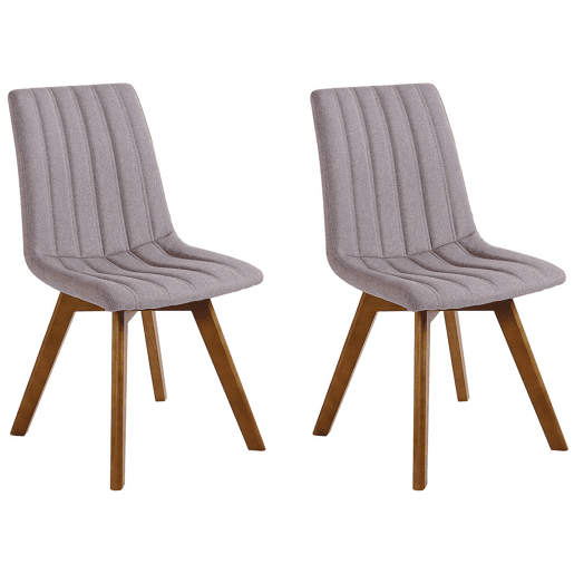 Conjunto de 2 cadeiras de jantar CALGARY Taupe Conjunto de 2 cadeiras de jantar CALGARY Taupe