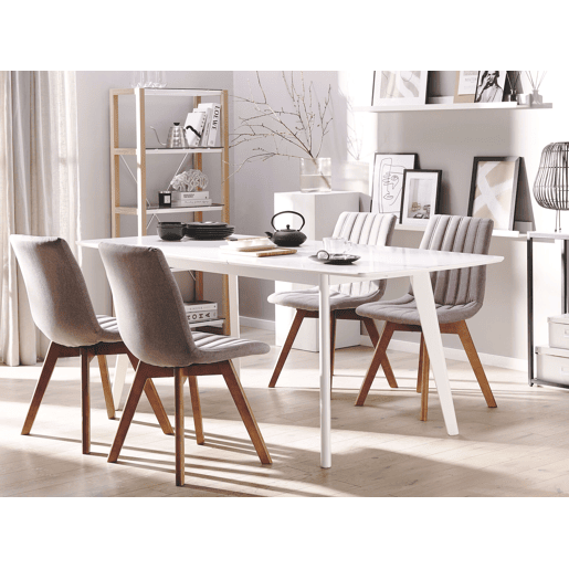Conjunto de 2 cadeiras de jantar CALGARY Taupe Conjunto de 2 cadeiras de jantar CALGARY Taupe