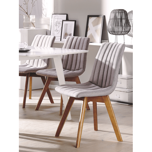 Conjunto de 2 cadeiras de jantar CALGARY Taupe Conjunto de 2 cadeiras de jantar CALGARY Taupe