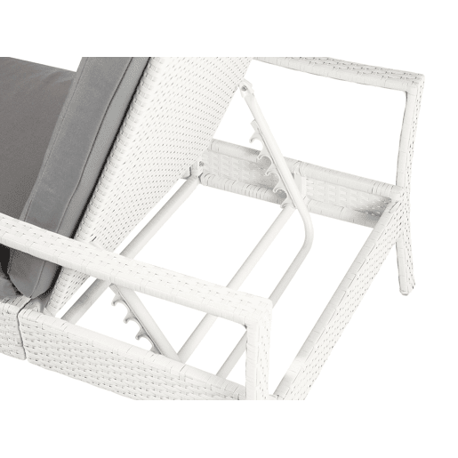 Espreguiçadeira com almofada VASTO Branco