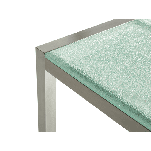 Mesa de refeição de jardim GROSSETO 220 cm 100 cm Vidro rachado Transparente