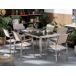 Beliani Conjunto de comedor GROSSETO Beliani Conjunto de comedor GROSSETO Blanco
